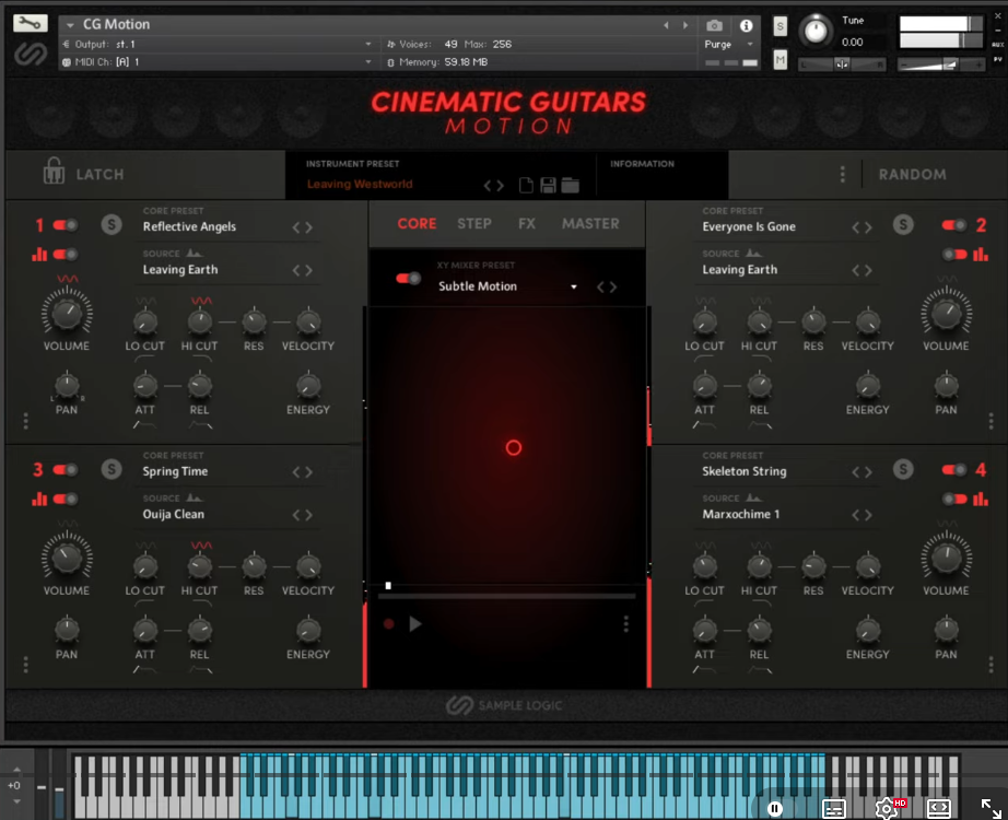 SAMPLE LOGIC CINEMATICS GUITARS IN MOTION